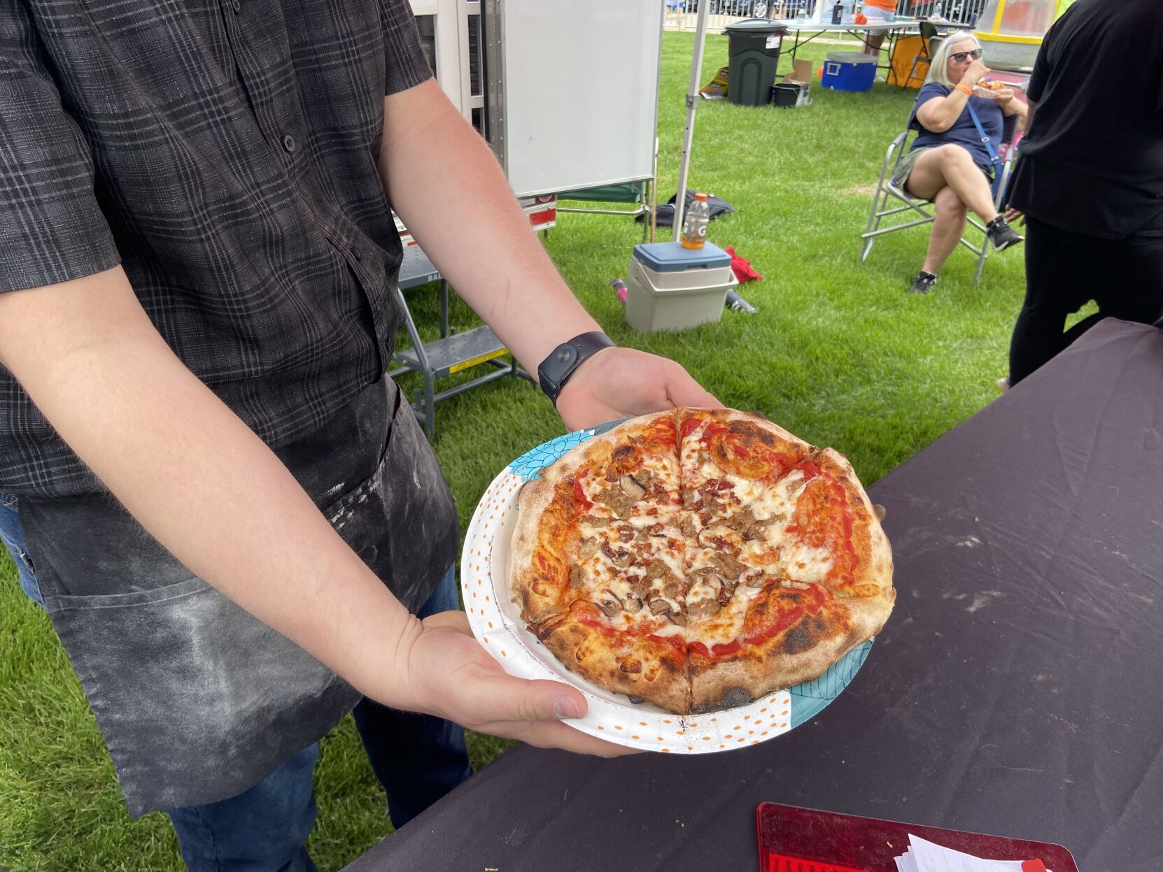 Bacon Fest 2022 bacon pizza